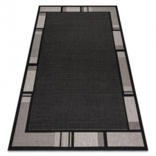 Fonott sizal floorlux szőnyeg 20195 FEKETE / ezüst 120x170 cm lakástextília