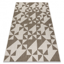 Fonott sizal floorlux szőnyeg 20489 pezsgő / taupe HÁROMSZÖGEK 200x290 cm lakástextília