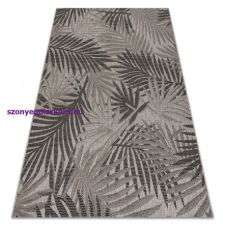  Fonott sizal floorlux szőnyeg 20504 levelek ezüst / fekete dzsungel 240x330 cm lakástextília