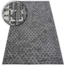 Fonott sizal szőnyeg LOFT 21145 boho elefántcsont/ezüst/szürke 160x230 cm lakástextília
