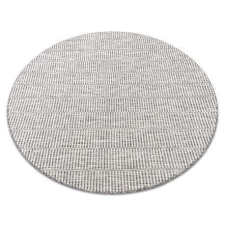  Fonott sizal szőnyeg LOFT 21198 Kör boho elefántcsont/ezüst/taupe kerék 160 cm lakástextília