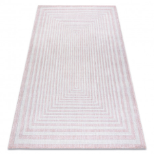 Fonott sizal szőnyeg SION labirintus 22376 lapos szövött rózsaszín / ecru 180x270 cm lakástextília