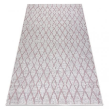  Fonott sizal szőnyeg SION Lugas 22129 lapos szövött ecru / rózsaszín 120x170 cm lakástextília