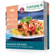 FONTAINE Fontaine tonhal tésztaszósz bio olajbogyóval, kapribogyóval, paradicsommal 190 g reform élelmiszer