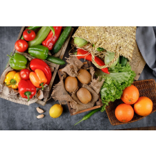  Food22 tapéta - zöldség és gyümölcs, 300 x 250 cm tapéta, díszléc és más dekoráció
