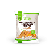 Foody Free gluténmentes barnarizs és hummus chips sütőtökkel 50g előétel és snack