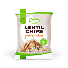 Foody free lencsechips pirított hagymával - 50g előétel és snack