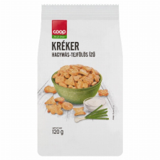 Foody Product Kft. Coop hagymás-tejfölös ízű kréker 120 g előétel és snack
