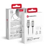 Forcell C236 USB-A - Lightning kábel 2.4A 12W 1m ezüst színű