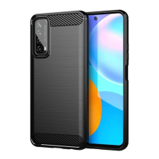Forcell Carbon hátlap tok Huawei P Smart 2021, fekete tok és táska