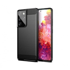 Forcell Carbon Samsung Galaxy Galaxy S23 hátlap tok fekete (70143) (FO70143) - Telefontok tok és táska