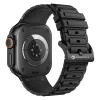 Forcell F-DESIGN FA06 szilikon szíj APPLE Watch 38 / 40 / 41 mm-es fekete színű