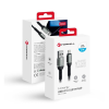 Forcell F-Energy C257 USB A-Lightning töltő / adatkábel, 2,4A, 12W, 1,2m, fekete