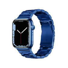 Forcell FA10 Apple Watch 42/44/45/49mm fém szíj, kék okosóra kellék