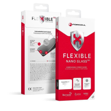 Forcell hajlékony nano üveg 5D iPhone 15 Plus fekete fólia mobiltelefon kellék