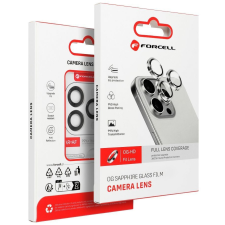 Forcell iPhone 15 / 15 Plus tempered glass kamera védő üvegfólia, sárga mobiltelefon kellék