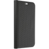Forcell Luna Flipes Carbon Samsung S22 Fekete Tok (5903396133862)