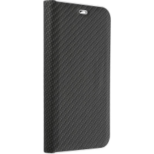 Forcell Luna Flipes Carbon Samsung S22 Fekete Tok (5903396133862) tok és táska