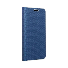 Forcell LUNA flipes Carbon Xiaomi redmi Note 10 5G kék tok és táska