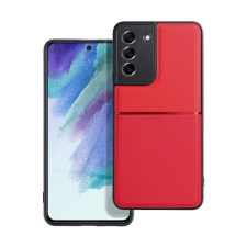 Forcell Noble hátlap tok, Samsung Galaxy S21 FE, piros tok és táska