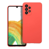 Forcell Samsung Galaxy A33 5G szilikon tok, hátlaptok, telefon tok, velúr belsővel, matt, korall-pink, Silicone