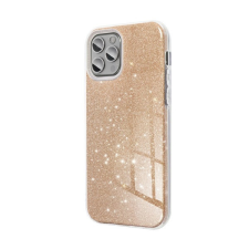 Forcell Samsung Galaxy S25 csillámos hátlap tok, arany tok és táska