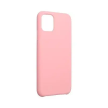 Forcell Silicone iPhone 13 Pro Max (6,7") rózsaszín Szilikon tok velúr belsővel