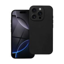 Forcell Soft iPhone 16 Pro szilikon tok, fekete tok és táska