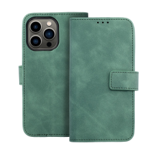 Forcell Tender flipes tok iPhone 13 Green tok és táska