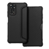 Forcell Xiaomi Redmi Note 11S Telefontok - Forcell Razor - fekete mágneses, ütésálló szilikon keretes könyvtok