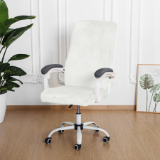 Forcheer Forgószék Huzat (L-es, bársonyos, 1 részes, fehér) lakástextília