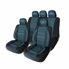  Ford logós Premium Carguard Univerzális Üléshuzat Készlet – Fekete/Kék ülésbetét, üléshuzat