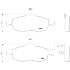  Ford Mondeo 1 első fékbetét készlet (-) - Hart Sport autóalkatrész