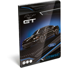 Ford tűzött füzet A/5, 40 lap szótár, Black füzet