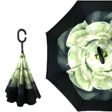  Fordított esernyő mintával Virág minta