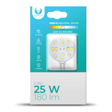Forever Light LED izzó G4 Round 2W 12V 4500K 180lm izzó