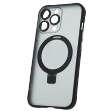 Forever Szilikon TPU tok Mag gyűrű iPhone 15 Pro, fekete (TPUAPIP15PMRTFOBK) tok és táska