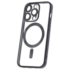 Forever Szilikon TPU védőtok Mag Color Chrome iPhone 15 Pro számára (TPUAPIP15PMCCTFOBK), fekete tok és táska