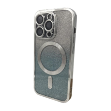 Forever Szilikon TPU védőtok Mag Glitter Chrome iPhone 12 Pro számára (TPUAPIP12PMGCTFOSI), ezüst tok és táska