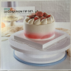  Forgatható tortadíszítő állvány (csúszásmentes) 28cm - fehér
