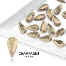  Formakő csepp alakú - 4x8mm - Champagne körömdíszítő