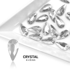  Formakő csepp alakú - 4x8mm - Crystal 20db körömdíszítő