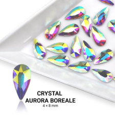 Formakő csepp alakú - 4x8mm - Crystal AB körömdíszítő