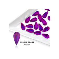 Formakő csepp alakú - 4x8mm - Purple Flare körömdíszítő