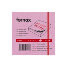 Fornax Jegyzettömb öntapadó, 75x75mm, 80lap, Fornax neon rózsaszín jegyzettömb