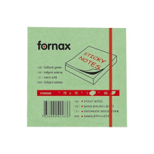 Fornax öntapadós jegyzettömb 75x75mm 80 lap neon zöld jegyzettömb