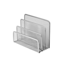 Forofis Levéltartó Forofis 3 rekeszes fémhálós 17,8x7,6x12 cm ezüst fémhálós tároló