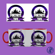 Fortnite logo bögre (Piros) bögrék, csészék