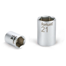 Fortum dugófej, 1/2", 10mm, 61CrV5, mattkróm, 38mm hosszú (4700410) dugókulcs