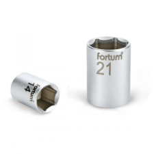 Fortum dugófej, 1/2", 27mm, 61CrV5, mattkróm; 42mm hosszú dugókulcs